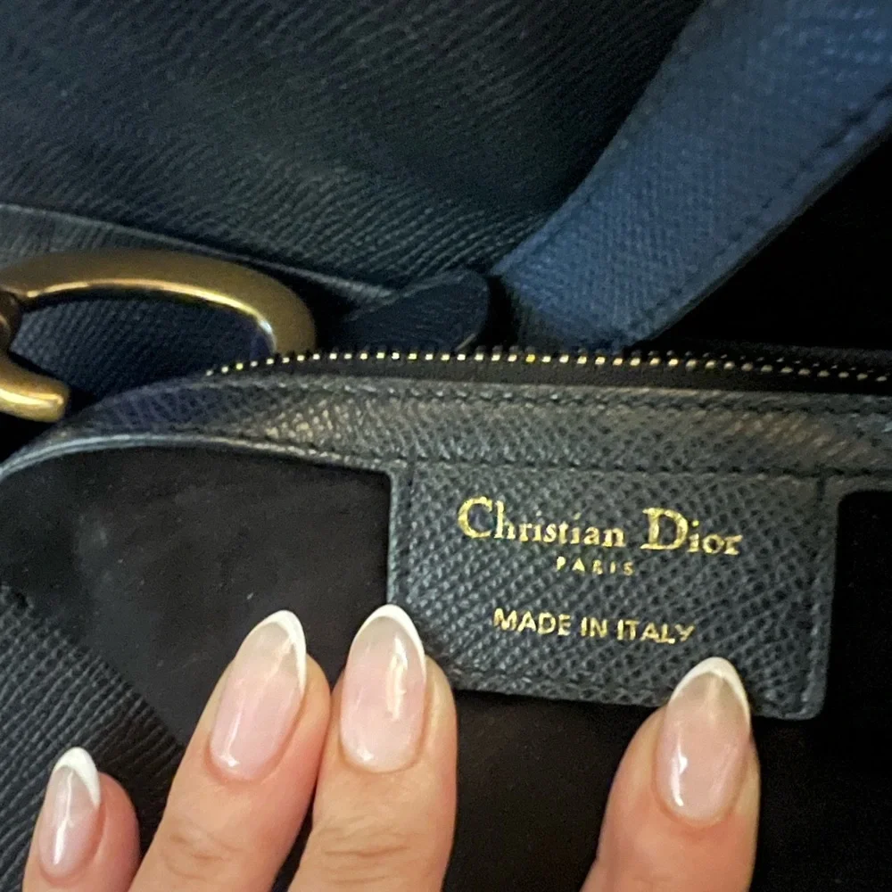 CHRISTIAN DIOR Black Saddle Bag Medium - Picture 6 of 7